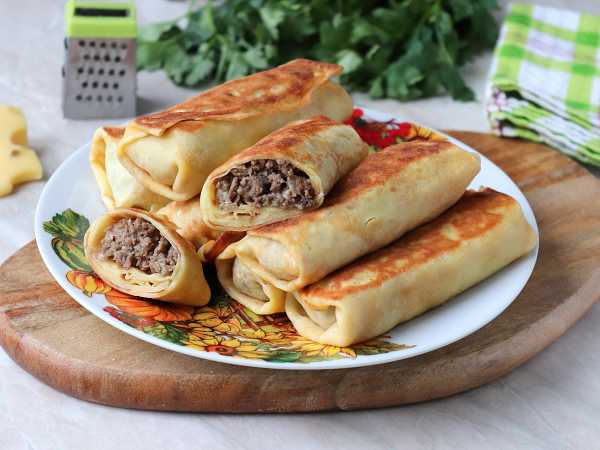 Блины с мясом